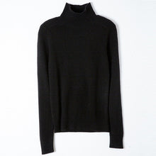 Load image into Gallery viewer, Real 35 Goat Cashmere Sweater Women 2019 Fashion Loose Pullover Bottoming Shirt Mock Neck Knitted Christmas Sweaters Knitwear
