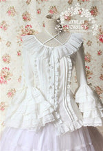Load image into Gallery viewer, Sweet Lolita Princess Party Retro Chiffon Lace Victoria Shirt and High-waist Skirt Halloween Christmas Dress costume for women