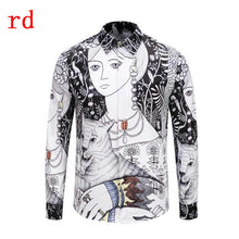 Load image into Gallery viewer, F.N.JACK Long Sleeve Slim Fit Business Man Shirt 2019 New Fashion Men Shirt Casual Male Hawaiian Shirts Printed Shirt Men