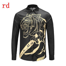 Load image into Gallery viewer, F.N.JACK Long Sleeve Slim Fit Business Man Shirt 2019 New Fashion Men Shirt Casual Male Hawaiian Shirts Printed Shirt Men