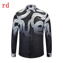 Load image into Gallery viewer, F.N.JACK Long Sleeve Slim Fit Business Man Shirt 2019 New Fashion Men Shirt Casual Male Hawaiian Shirts Printed Shirt Men