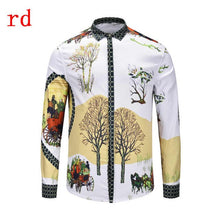 Load image into Gallery viewer, F.N.JACK Long Sleeve Slim Fit Business Man Shirt 2019 New Fashion Men Shirt Casual Male Hawaiian Shirts Printed Shirt Men