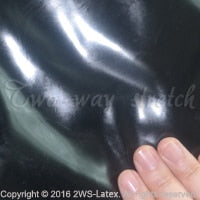 Load image into Gallery viewer, Sexy Christmas Latex jacket skater skirt Santa hat two Piece Sets Rubber clothes top shirt suit bodycon playsuit plus QZ-044