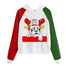 Load image into Gallery viewer, New Women Coats Christmas Blouses Ladies Sweatershirts Print Hooded Long Sleeves Sweatshirt Hooded Pullover Tops Outwear Shirts