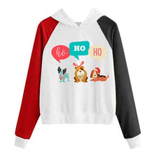 Load image into Gallery viewer, New Women Coats Christmas Blouses Ladies Sweatershirts Print Hooded Long Sleeves Sweatshirt Hooded Pullover Tops Outwear Shirts