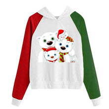 Load image into Gallery viewer, New Women Coats Christmas Blouses Ladies Sweatershirts Print Hooded Long Sleeves Sweatshirt Hooded Pullover Tops Outwear Shirts