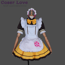 Load image into Gallery viewer, LoveLive Sunshine Aqours Kurosawa Ruby Coffee Shop Dessert Striped Maid Cosplay Costume Halloween Carnaval Christmas Costume