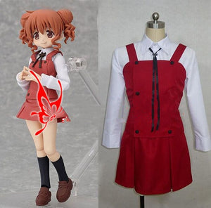 Hidamari Sketch Cosplay Japanese School Girls' Uniform Costume daily outfit skirt shirt halloween Christmas costumes for women