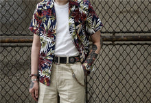 Load image into Gallery viewer, Labour Union 50's Hawaii Aloha Shirts Hawaiian Men Short Sleeve Casual Shirt Men Floral Clothes Summer Beach Tops