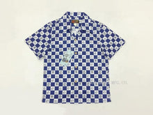 Load image into Gallery viewer, Bob Dong Vintage Mens Plaid Hawaiian Shirt Aloha Carton Print Hawaii Shirts Short Sleeve Tops For Beach Cruise Luau Sunset Party
