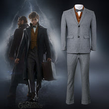 Load image into Gallery viewer, Fantastic Beasts The Crimes of Grindelwald Newt Scamander Cosplay Costume Halloween Christmas Costumes Men Long Overcoat Outfit