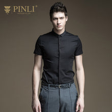 Load image into Gallery viewer, 2019 Sale Hawaiian Shirt Pinli Products Made In The Summer Of Men's Shirt B172113312 Pure Color Cultivate Morality Short Sleeve