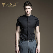 Load image into Gallery viewer, 2019 Sale Hawaiian Shirt Pinli Products Made In The Summer Of Men's Shirt B172113312 Pure Color Cultivate Morality Short Sleeve