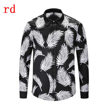 Load image into Gallery viewer, F.N.JACK 2019 New Fashion Men Shirt  Long Sleeve Slim Fit Business Man Shirt Casual Male Hawaiian Shirts Printed Shirt Men