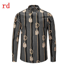 Load image into Gallery viewer, F.N.JACK 2019 New Fashion Men Shirt  Long Sleeve Slim Fit Business Man Shirt Casual Male Hawaiian Shirts Printed Shirt Men