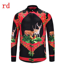 Load image into Gallery viewer, F.N.JACK 2019 New Fashion Men Shirt  Long Sleeve Slim Fit Business Man Shirt Casual Male Hawaiian Shirts Printed Shirt Men