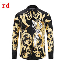 Load image into Gallery viewer, F.N.JACK 2019 New Fashion Men Shirt  Long Sleeve Slim Fit Business Man Shirt Casual Male Hawaiian Shirts Printed Shirt Men