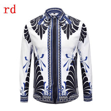 Load image into Gallery viewer, F.N.JACK 2019 New Fashion Men Shirt  Long Sleeve Slim Fit Business Man Shirt Casual Male Hawaiian Shirts Printed Shirt Men