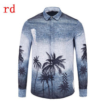 Load image into Gallery viewer, F.N.JACK 2019 New Fashion Men Shirt  Long Sleeve Slim Fit Business Man Shirt Casual Male Hawaiian Shirts Printed Shirt Men