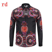 Load image into Gallery viewer, F.N.JACK 2019 New Fashion Men Shirt  Long Sleeve Slim Fit Business Man Shirt Casual Male Hawaiian Shirts Printed Shirt Men