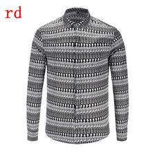 Load image into Gallery viewer, F.N.JACK 2019 New Fashion Men Shirt  Long Sleeve Slim Fit Business Man Shirt Casual Male Hawaiian Shirts Printed Shirt Men