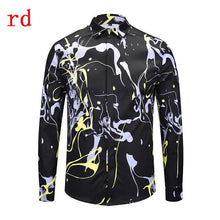 Load image into Gallery viewer, F.N.JACK 2019 New Fashion Men Shirt  Long Sleeve Slim Fit Business Man Shirt Casual Male Hawaiian Shirts Printed Shirt Men