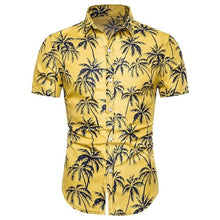 Load image into Gallery viewer, New Summer Hawaiian Print Short Sleeve Flower Shirt Loose Fat Big Size Shirt Men's Casual Short Sleeve Beach Shirt